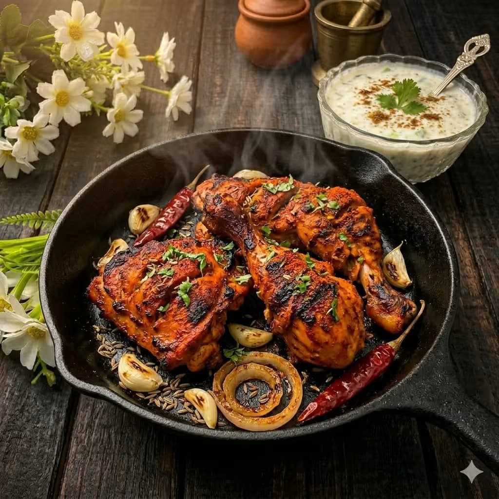 Authentic Mughlai Tandoori Chicken